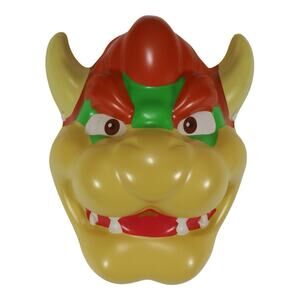 Nintendo Bowser Mask 2015 Disguise Super Mario Bros Costume Cosplay Adult EUC